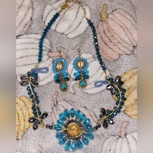 NWOT Two piece set necklace and earrings handmade from Guadalajara Jalisco